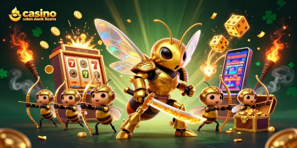 Experience the thrill of casino uden dansk licens with vibrant slot machines and gold treasures.