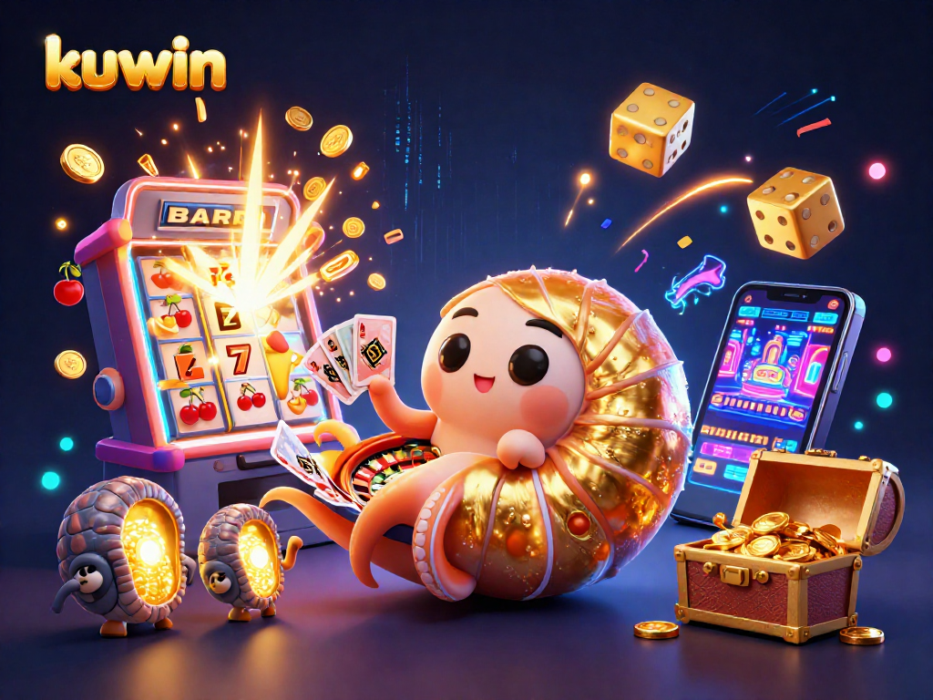 Experience thrilling gameplay at kuwin with dynamic casino scenes and glowing treasures.