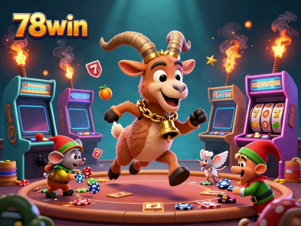 Experience thrilling gameplay at 78win with vibrant casino elements and characters.