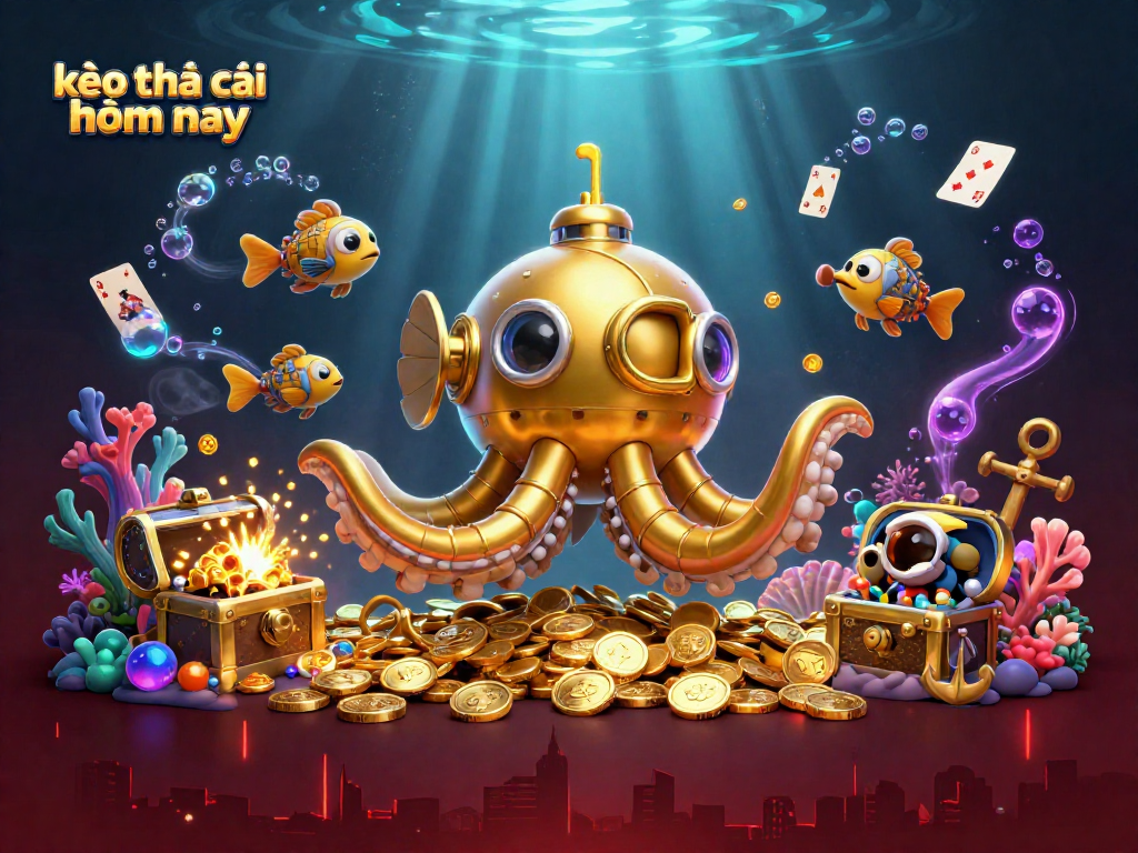 Place winning bets with kèo nhà cái hôm nay in this vivid underwater casino scene.
