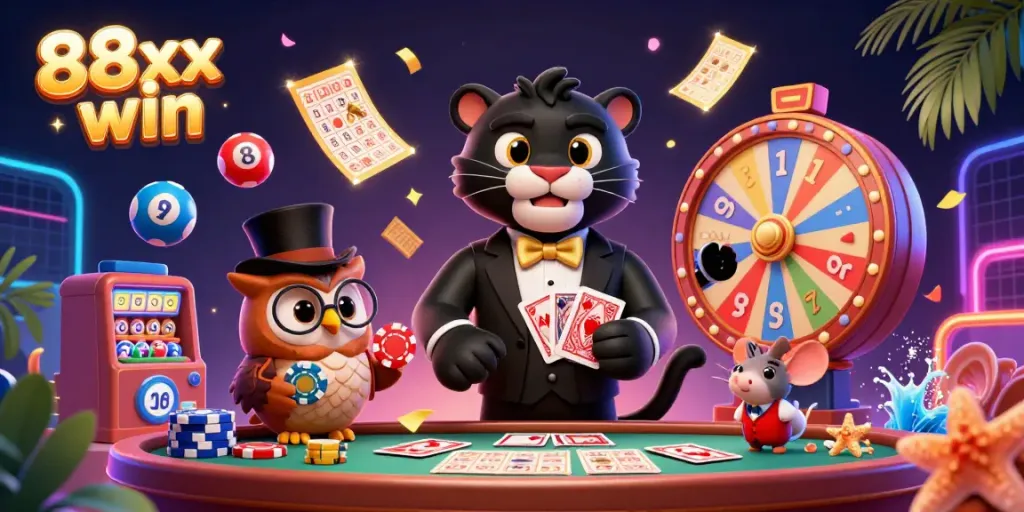 Experience exciting gameplay with 88xx win featuring colorful casino characters and dynamic elements.