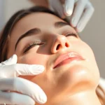 Experience Vampir Lifting Zürich in a calming clinic setting, highlighting gentle facial rejuvenation.