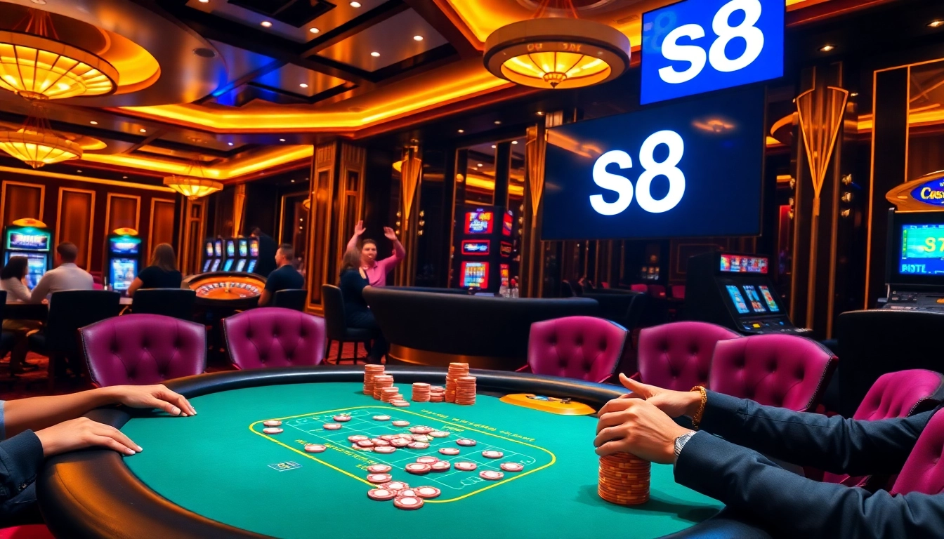 Experience the thrilling excitement of s8 at a luxury casino with vibrant games and dynamic action.