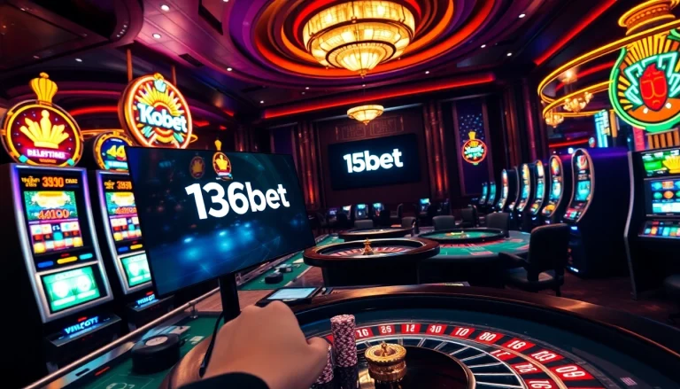 Players enjoying thrilling games at 136bet's vibrant online casino platform.