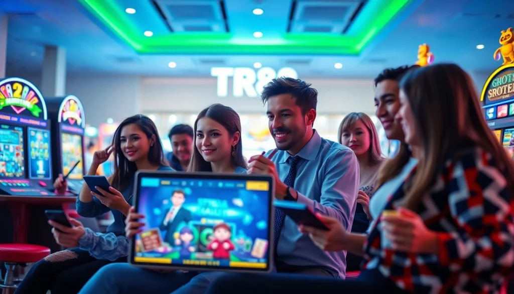 Engaging TR88 online gaming experience with diverse players enjoying interactive games.