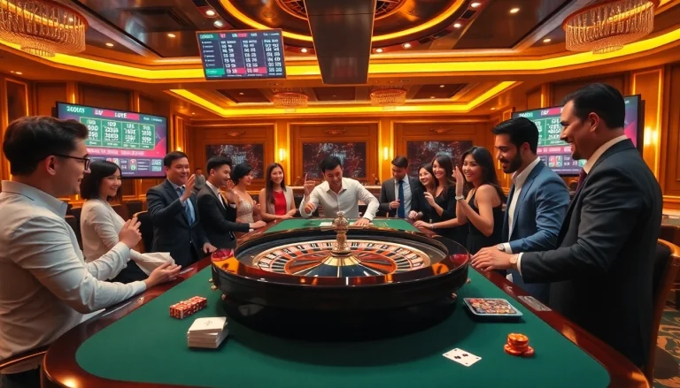 Experience the thrill of gaming at https://bong88.casa/ with live dealers, roulette wheel, and vibrant casino scenes.