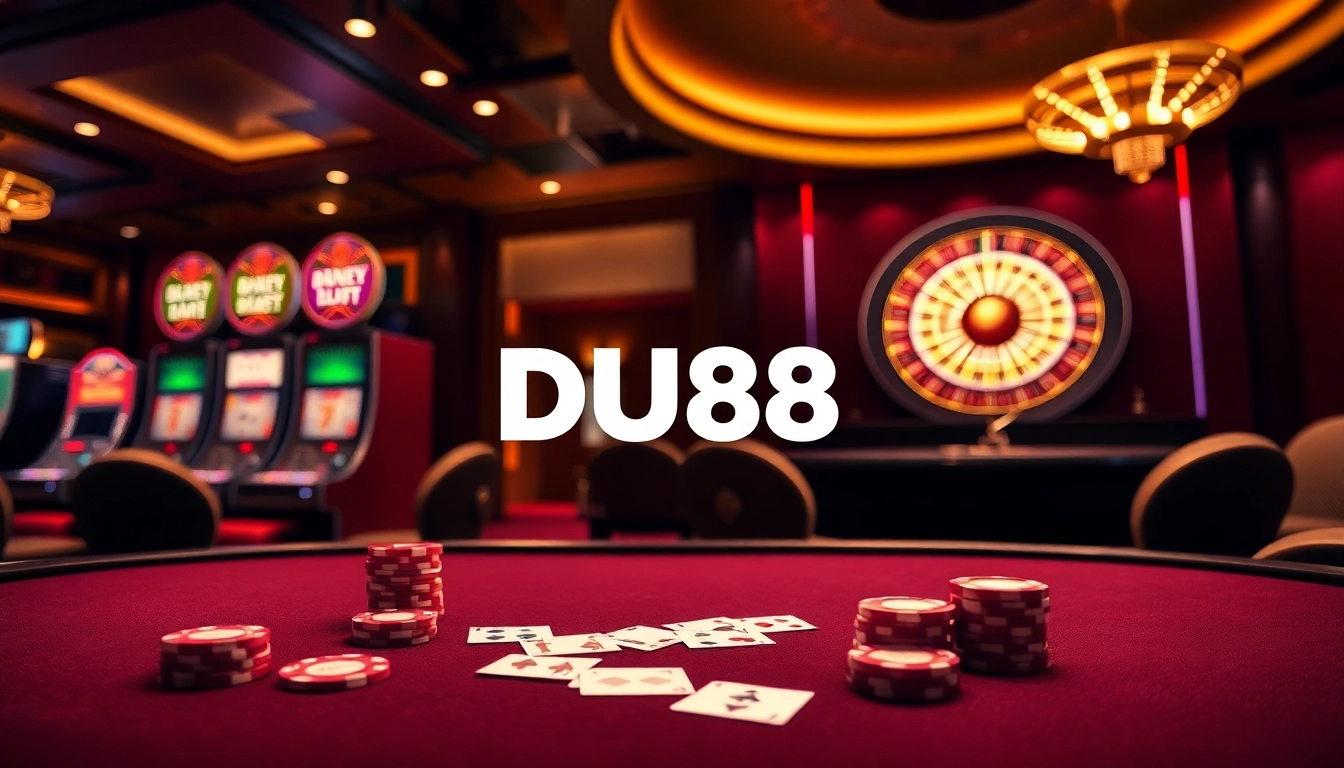 Engage with thrilling gaming at DU88 where vibrant tables and exciting slot machines await.