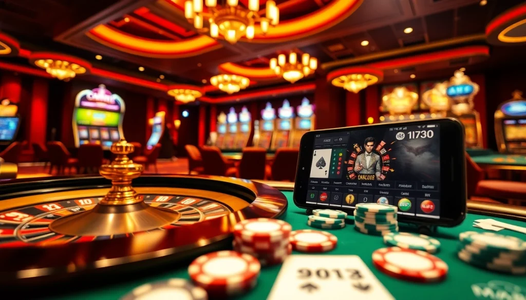 Place your bets at https://mm88.observer/ with a thrilling casino scene featuring a roulette wheel and live dealer action.