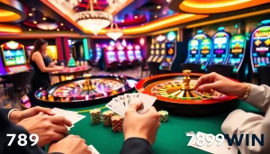 Experience the thrill of 789WIN with vibrant casino tables and exciting games.