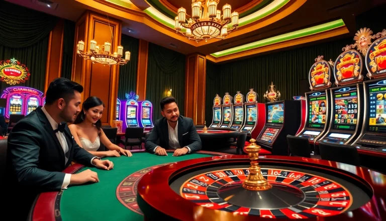 Experience the thrill of professional gaming at j88.gives with players engaged at a poker table.