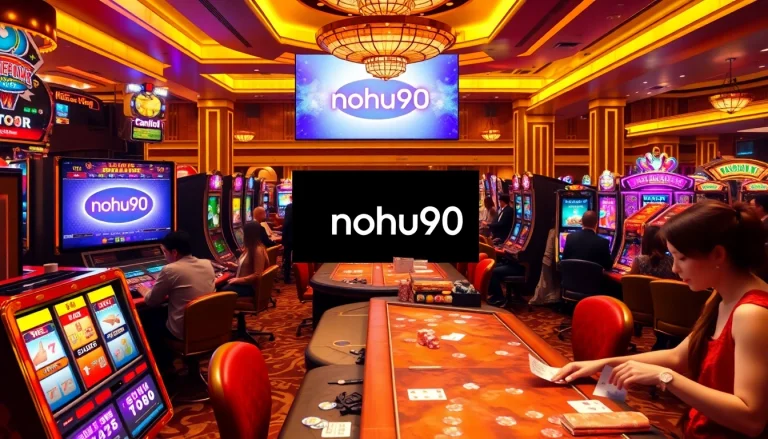 Experience thrilling gameplay at nohu90 with vibrant casino tables and exciting slot machines.
