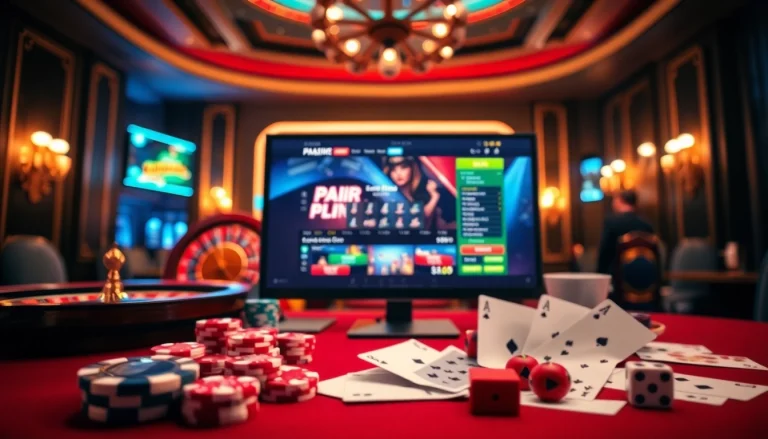 Experience the thrill of winning on a site de pari en ligne with engaging graphics and casino elements.