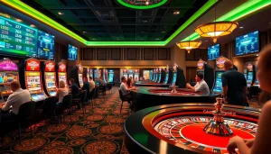 Jouez à des jeux captivants dans un casino en ligne moderne avec des machines à sous.
