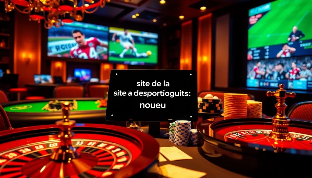 Experience the excitement of site de paris sportif nouveau with a vibrant casino atmosphere.