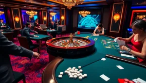 Experience high-stakes gaming with i9bet at a vibrant casino table filled with excitement and luxury.