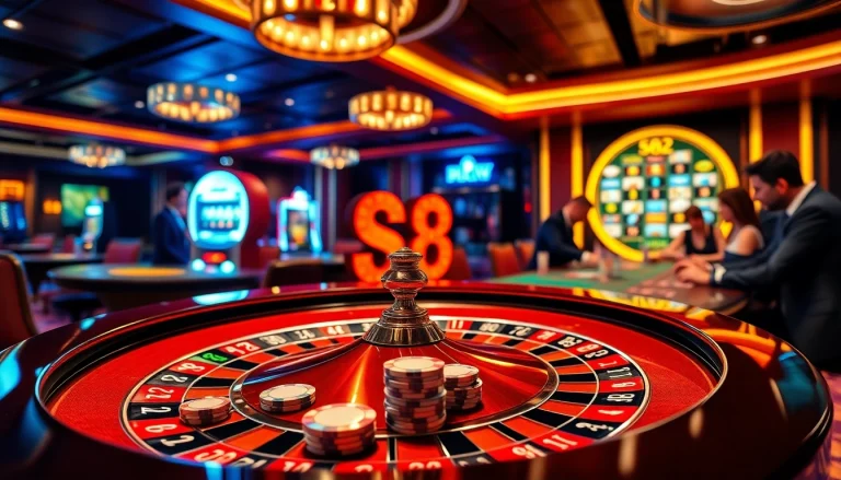 Experience the thrill of high-stakes gambling with S8 chips at a luxurious casino.