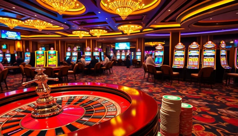 Experience the thrill of casino crypto with vibrant gaming tables and engaging players.