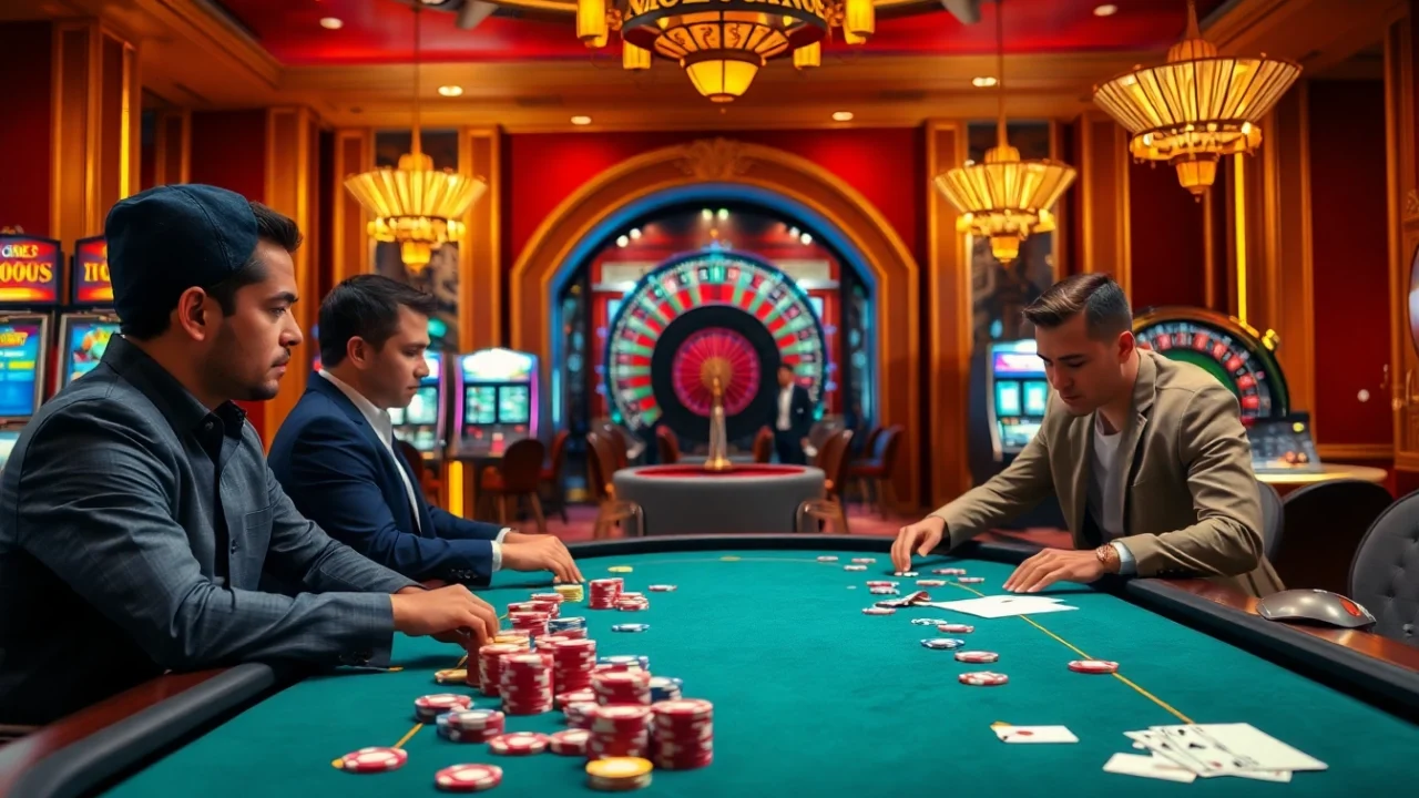Experience the thrill of online gambling at https://one88.eu.com/ with a vibrant poker scene featuring colorful chips and cards.
