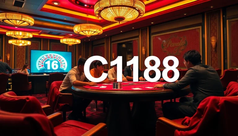 Experience high-stakes gameplay at the C168 poker table surrounded by luxury and excitement.