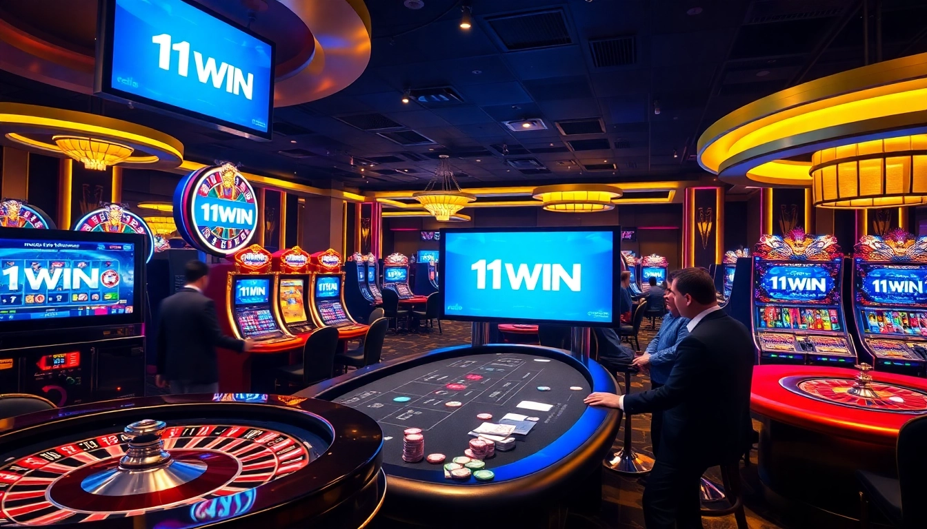 Engage in thrilling gaming experiences at https://11win.day/ with vibrant slot machines and elegant poker tables.