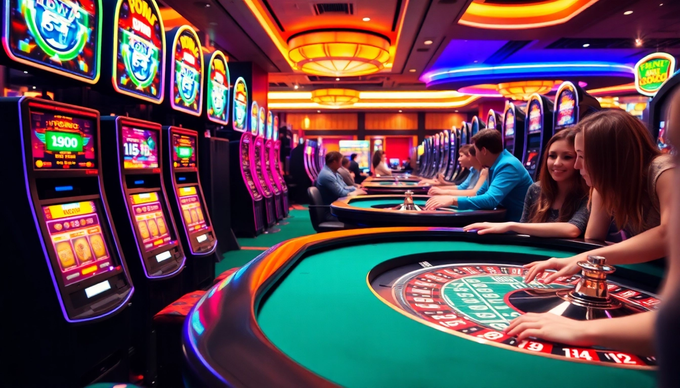 Les joueurs au meilleur casino en ligne profitent de l'ambiance électrisante des machines à sous et de la roulette.