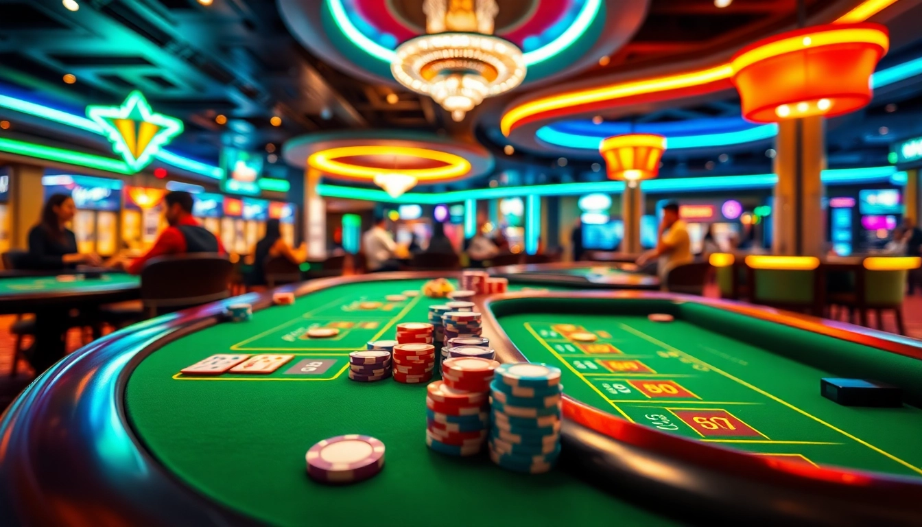 Découvrez l'expérience de casino en ligne avec des jeux de table colorés et lumineux.