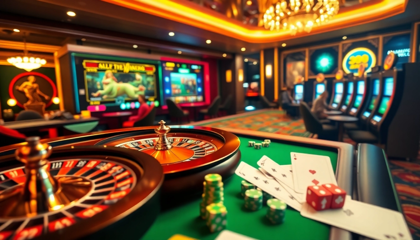 Expérience de jeu en ligne excitante au casino en ligne Français avec des cartes et des roues de roulette.