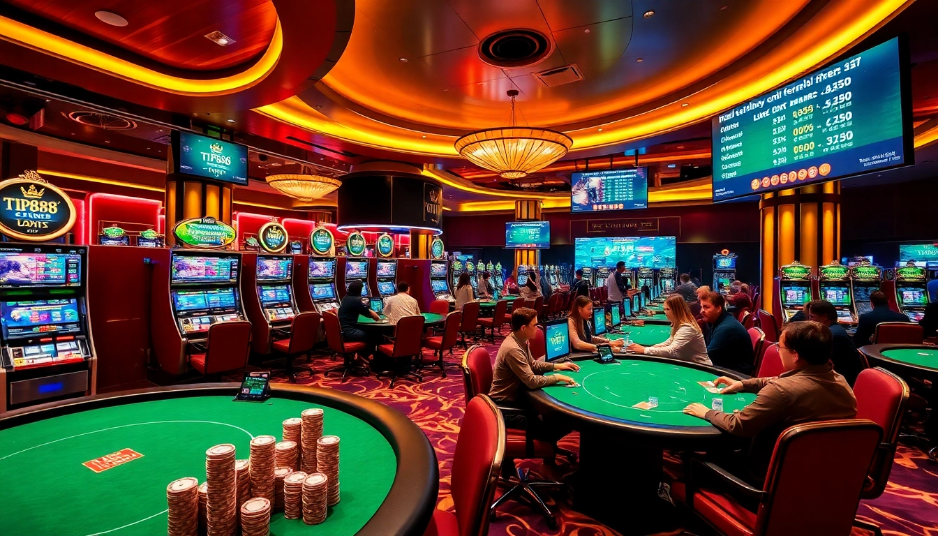 Enjoy the vibrant atmosphere of gambling at https://tip88.living/ with lively poker tables and slot machines.