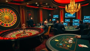 Engaging players at the roulette wheel celebrating wins at https://max88.faith/ casino.