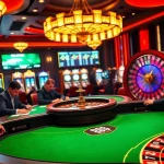 Experience the thrill of OK8386 with a high-stakes poker game in a luxurious casino setting.