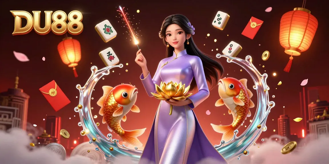Experience the excitement of DU88 with vibrant games and stunning visuals in this captivating illustration.