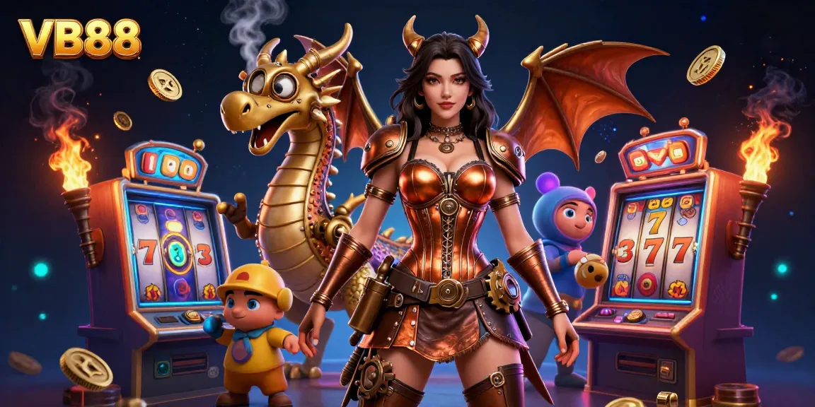 Experience thrilling slots at VB88 with dazzling jackpot visuals and vibrant gaming elements.