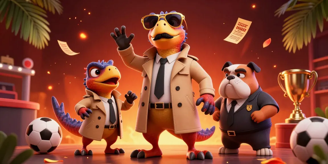 XOILAC sports betting scene with raptors cleverly disguised entering a VIP lounge.