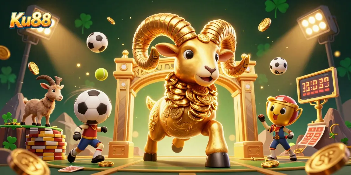 Experience Ku88's thrilling gaming scene with dynamic sports and golden rewards.