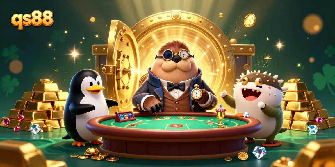 Experience qs88 with an immersive underwater poker game featuring a walrus, dealer penguin, and a bluffing pufferfish.