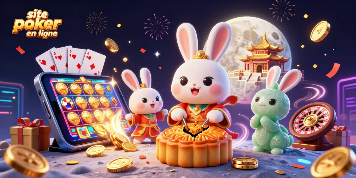 Découvrez le site poker en ligne avec des personnages et des éléments festifs de casino.