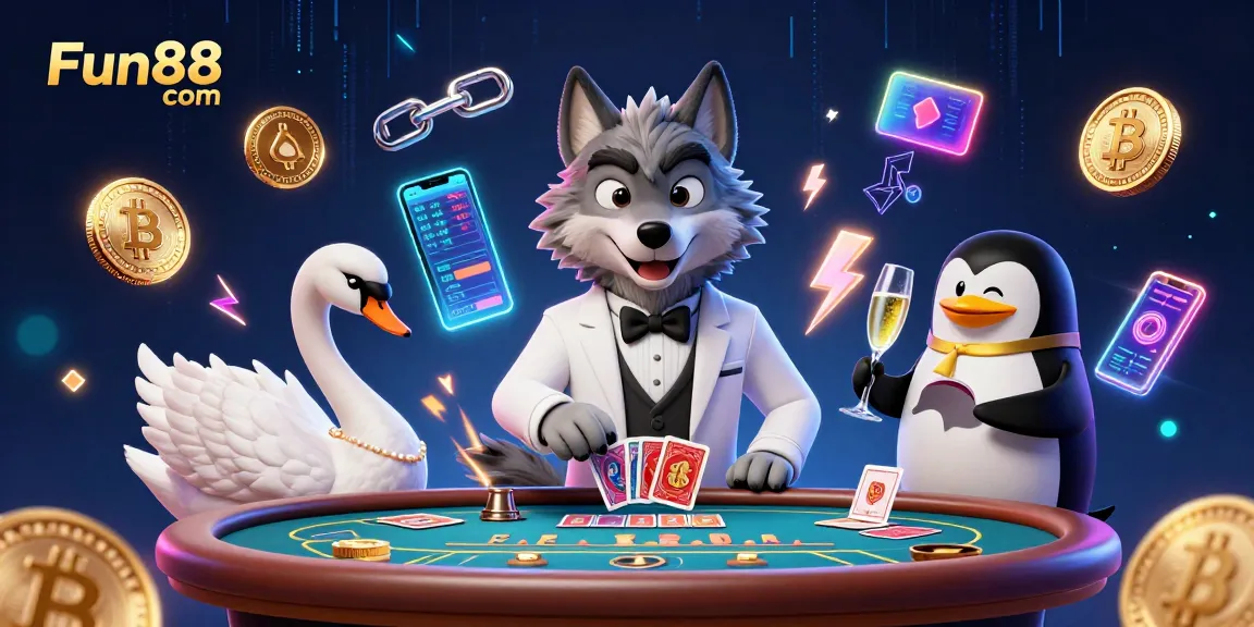 Win big with Fun88 com at a vibrant 3D baccarat game featuring stylish characters.