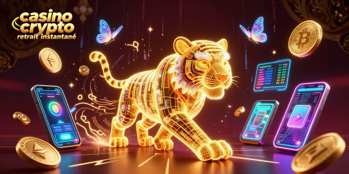 Retirez instantanément vos gains en crypto avec notre illustration casino crypto retrait instantané, mettant en avant la vitesse et l'innovation du jeu en ligne.