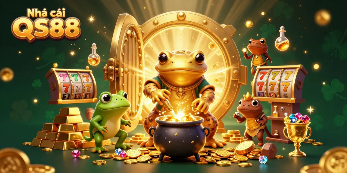Game-changing experience at Nhà cái QS88 showcasing golden alchemist characters in a dynamic gambling scene.